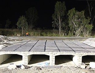 Multi Cell Culvert covered with 20mm Projex Damtec SBM and joined with Reinforced Projex SBM tape